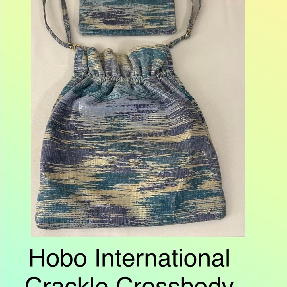 Hobo International Crackle Crossbody Purse & Wallet Set